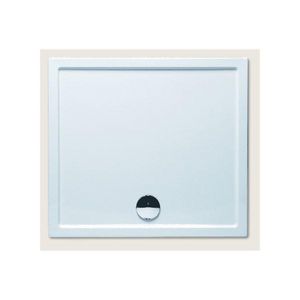 Douchebak ZURICH 100x90cm acryl wit randhoogte 4,5cm glans vloermontage