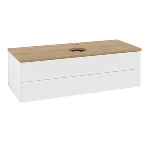 Wastafelonderkast Antao 1200x360x500mm White Matt Lacquer K21051MT