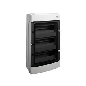 Installatiekast plastic opbouw IP65 3 rijen 3x12 modules