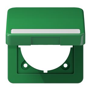 Klapdeksel CD500 groen slagv.m.tekstv.