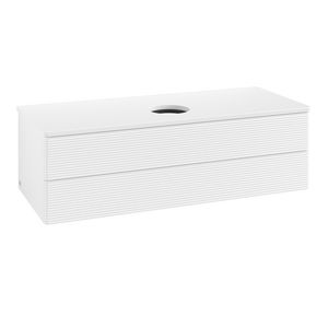 Wastafelonderkast Antao 1200x360x500mm White Matt Lacquer K21110MT