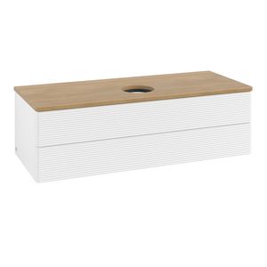 Wastafelonderkast Antao 1200x360x500mm White Matt Lacquer K21111MT