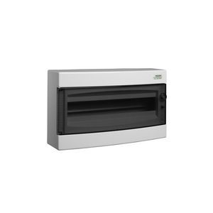 Installatiekast transparant deur opbouw IP40 1 rij PNS 18T
