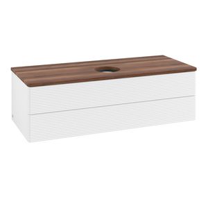 Wastafelonderkast Antao 1200x360x500mm White Matt Lacquer K21112MT
