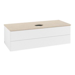 Wastafelonderkast Antao 1200x360x500mm White Matt Lacquer K21113MT