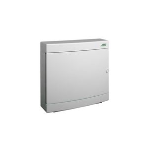 Installatiekast plastic wit deur opbouw IP40 2 rijen 2x18