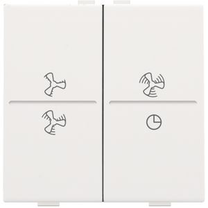 2-voudige toets ventilatoropdruk 0 - 3 RF schakelaar white c