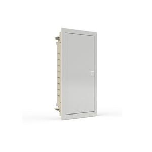 Installatiekast kunststof+wit metaal deur opbouw IP40 3 rijen