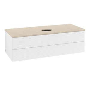 Wastafelonderkast Antao 1200x360x500mm White Matt Lacquer K21153MT
