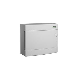 Installatiekast kunststof wit deur opbouw IP40 1 rij 12 mod