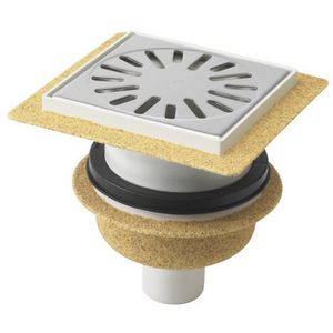 Vl.put 146x146mm ws50 rooster RVS304 onderuitl+fl zand HOOG