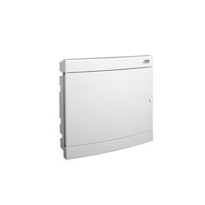 Installatiekast kunststof wit deur IP40 2 rijen 2x18 mod.