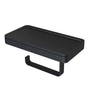 Planchet zwart met closetrolhouder+rand zwart FRAME FULL BLACK