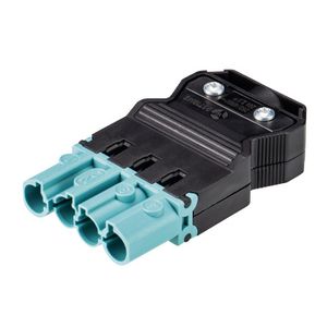 Kabelsteker GST18I4 male turquoise schroef VVE=50