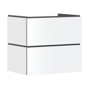 Badmeubel Xilesa E 680/470+2 lades PushOpen wastafel mat wit