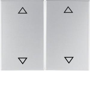Wippen dubbele jaloezieschakelaar bediening berker K.1/K.5 aluminium
