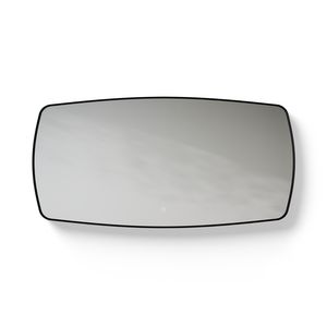 Spiegel Black Line Danish Oval 140x70cm matt black