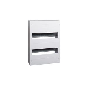 Installatiekast plastic zonder deur opbouw IP30 2 rijen 2x