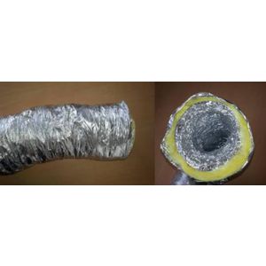 Lengte a 10m. Flexobuis geisoleerd Ø160mm 0020205774