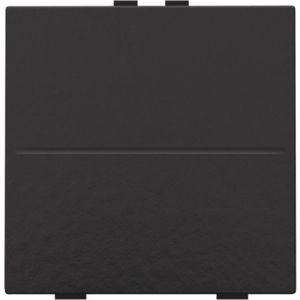 Enkelv. toets RF schakelaar/drukknop + 2 bedienknoppen pianoblack