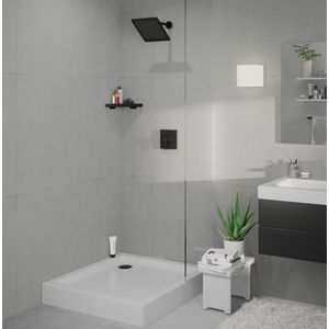 Crometta E hoofddouche 240 1 straalsoort mat zwart