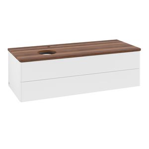 Wastafelonderkast Antao 1200x360x500mm White Matt Lacquer K22052MT