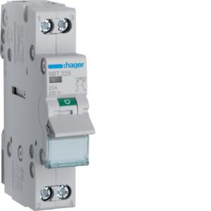 Modulaire lastscheider 2P 25A indicatielamp aansl. boven
