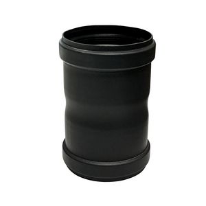 PK Ø80mm Verloop vrouwelijk-vrouwelijk zwart