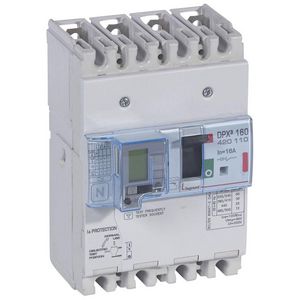 Vermogensschakelaar 160 Thermomagn.+RCD 16A 4P 36kA DPX3