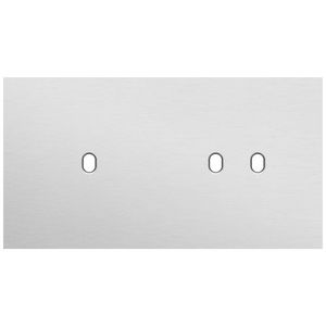 Tweevoudige afdekpl. horizontaal 71mm centerafstand een enke