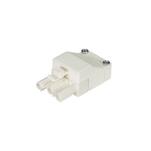 Stekerdeel met trekontlasting ST18/3S ZEV wit flm VVE=100