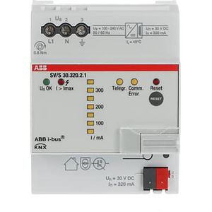 Voeding met diagnosefunctie KNX 320 mA DIN-rail (SV/S30.320.2.1)