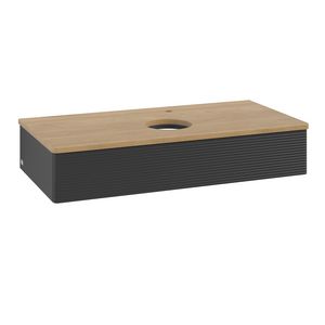 Wastafelonderkast Antao 1000x190x500mm Black Matt Lacquer K09151PD