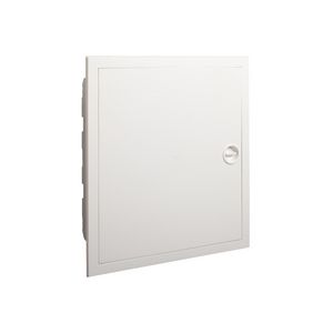 Installatiekast kunststof vlak wit deur IP40 2 rijen