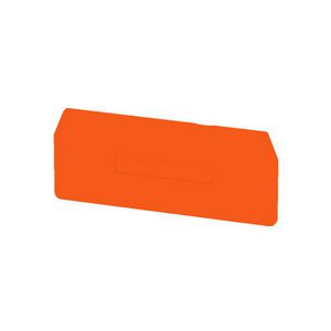 Afsluit- eindplaat oranje h:90mm b:2mm V-0 W VVE=20