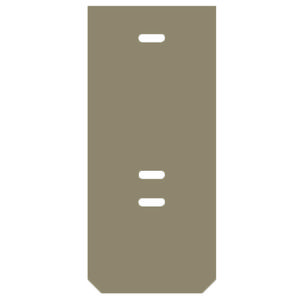 Afsluit- eindplaat d.beige h:28mm b:2mm V-0 We VVE=20