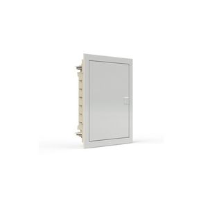 Installatiekast kunststof+wit metaal deur opbouw IP40 2 rijen