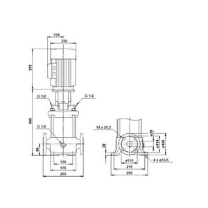 Centrifugaalpomp CR10-10 A-FJ-A-E-HQQE 3x400D 50 Hz