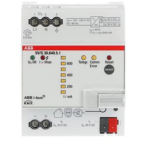 Voeding met diagnosefunctie KNX 640 mA DIN-rail (SV/S30.640.5.1)