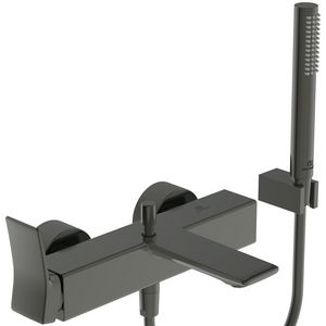Conca bad/douchemengkraan met badset magnetic grey (grijs)