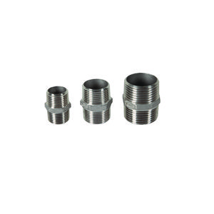 Dubbele nippel rvs 1/2"x1/2"bt.dr.
