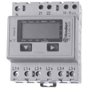 Elektriciteitsmeter KWH 3x6A LCD MID M-Bus