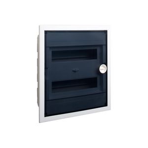 Installatiekast kunststof vlak transparantdeur IP40 2 rijen
