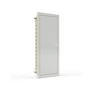 Installatiekast kunststof+wit metaal deur opbouw IP40 4 rijen