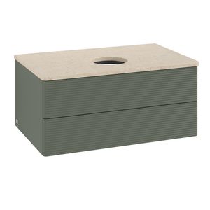 Wastafelonderkast Antao 800x360x500mm L.Green Matt Lacquer K19113HL