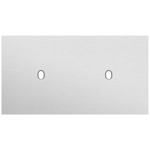 Tweevoudige afdekpl. horizontaal 71mm centerafstand twee enk