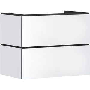 Badmeubel Xilesa E 780/470+2 lades PushOpen wastafel mat wit