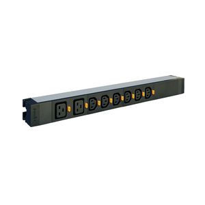 Power Distribution Unit 19" 6mm² klem 6xC13 2x C19 output