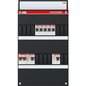 Groepenkast stekerbaar 5 groepen achter 2 als 2-pol 1SPF006983F1015