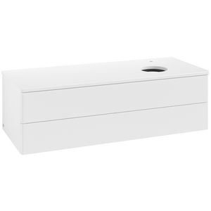 Wastafelonderkast Antao 1200x360x500mm White Matt Lacquer K23050MT